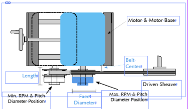 adjustable motor sheave